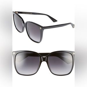Gucci 57mm Gradient Square Sunglasses